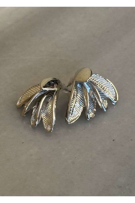 Heliophilia Silver Pendientes de Latón Plateados Heliophilia Silver Pendientes de Latón Plateados